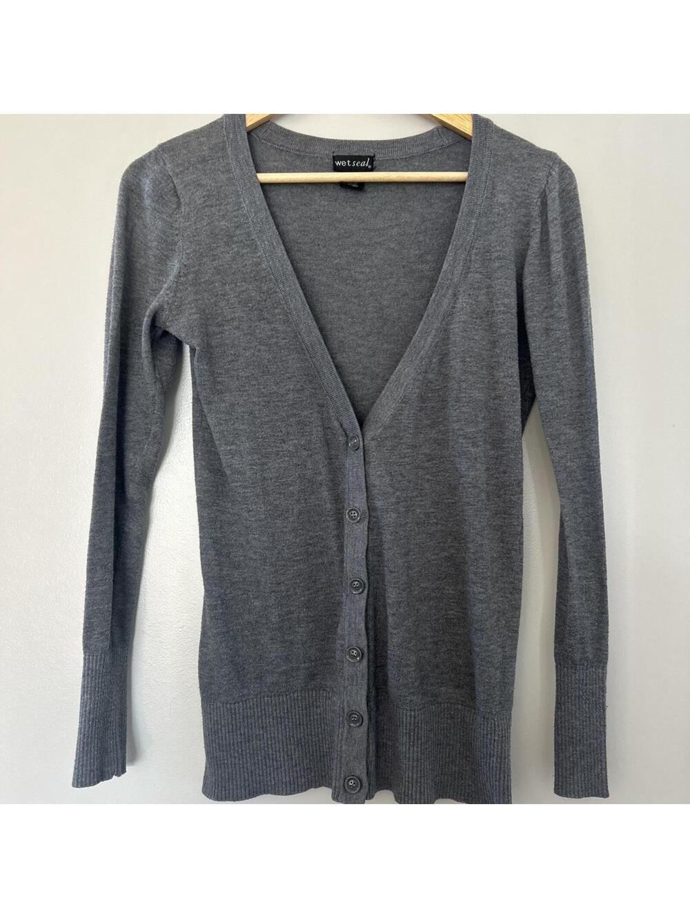 2000s Wet Seal grey cardigan